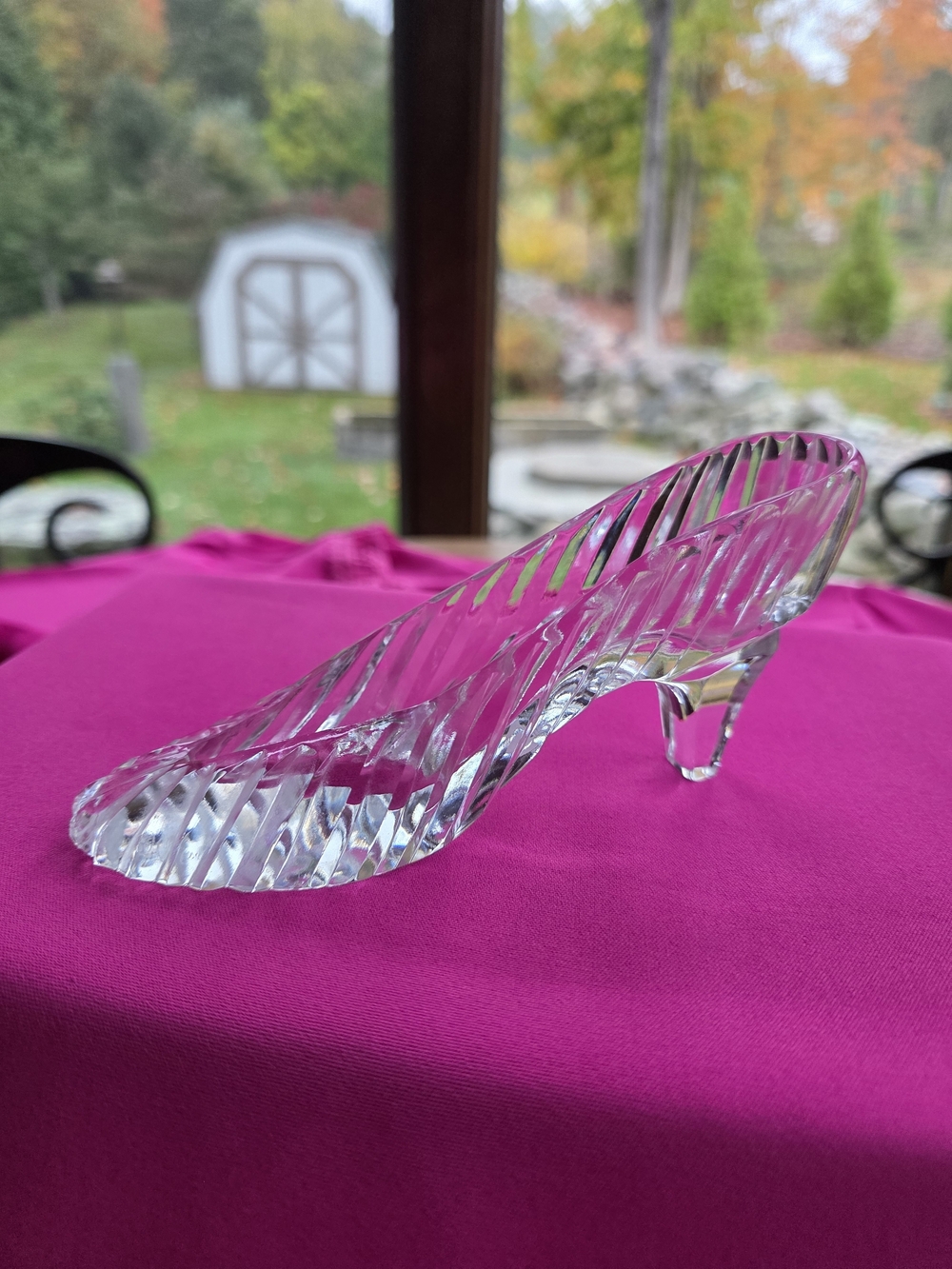 🎄Galway Irish Crystal Bride's Slipper Shoe 24% Lead Crystal Made In Ireland